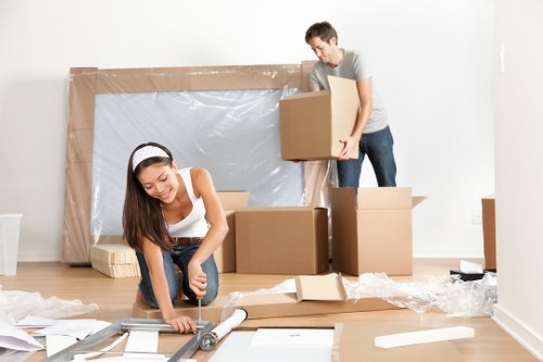 Professional packing services helping an Enfield home move stay organised