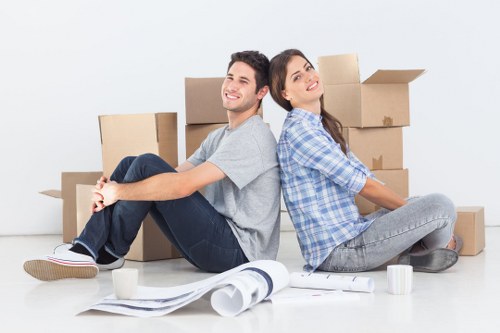 Careful handling of desks and office equipment during a move