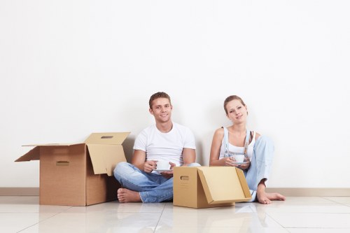Careful handling of household items during transport