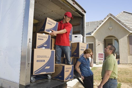 Local Enfield moving truck prepared for a household relocation