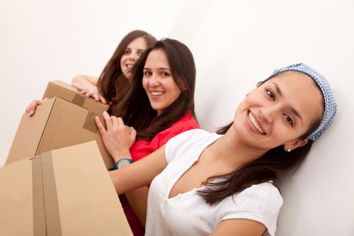 Careful packing and furniture handling during an Enfield removal