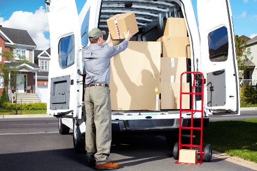 Moving boxes and furniture from a local Enfield flat
