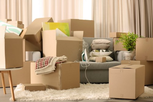 Commercial moving truck service for offices and shops in Enfield